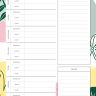 (Seconds) MagFlex® A4 Jungle Leaves Weekly Meal Planner Fridge Magnet - Flexible Magnetic Sheet