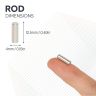 4mm dia x 12.5mm thick N42 Neodymium Magnets - 0.72kg Pull