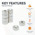 20mm dia x 10mm thick North & South Neodymium Countersunk Magnets & Screws Pack