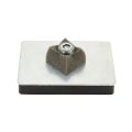 79 x 53 x 12mm thick x M6 thread Rubber Coated Mag Pad - 10kg Pull