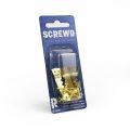 SCREWD 38mm Sawtooth Hanger Kit - 10 Sawtooth Hangers & 20 Semi-Round Head Nails (4 Packs)