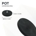 88mm dia x 8mm thick Rubber Coated POS Magnet c/w M8 x 15mm External Thread