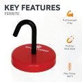 55mm dia x 11mm thick Ferrite Limpet Pot Magnet c/w M6 threaded hole - 31kg Pull