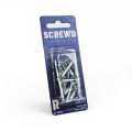 SCREWD Woodscrew 4mm x 25mm (4 Packs of 30)