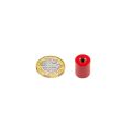 12.7mm dia x 15.9mm thick Alnico 5 Deep Pot Magnet c/w M4 threaded hole - 2kg Pull