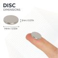 14mm dia x 2mm thick N42 Neodymium Magnet - 1.7kg Pull