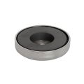50mm dia x 10mm thick x 8.5mm hole Ferrite Pot Magnet - 15.8kg Pull