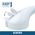 SCREWD 400mm Bathroom Suction Cup Shower and Bath Aid Handle