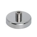 80mm dia x 32mm tall x M10 thread Ferrite Pot Magnet - 60kg Pull