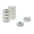 25mm dia x 8mm thick x 5mm c/sink N42 Neodymium Pot Magnet - 26kg Pull