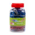 Fun with Magnets 108 Uppercase Magnetic Foam Letters + Punctuation (Red & Blue)