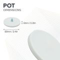 88mm dia x 8mm thick Rubber Coated POS Magnet c/w M8 x 15mm External Thread