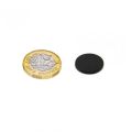 Adhesive 15mm dia x 1mm N42 Black Epoxy Magnets - 1.1kg Pull