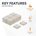 10 x 10 x 3mm thick N42 Neodymium Magnets - 2.2kg Pull