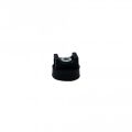 18mm dia x 6mm high Rubber Coated Cable Holding Magnet With 4mm Hole Cable Tie Clip - 1.6kg Pull