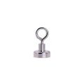20mm dia Neodymium Clamping Magnet with M4 Hook or Eyebolt - 16.5kg Pull