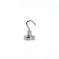 20mm dia Neodymium Clamping Magnet with M4 Hook or Eyebolt - 16.5kg Pull