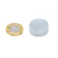 25mm dia x 10mm thick Zinc Plated N42 Neodymium Magnet - 16.9kg Pull