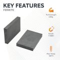 75 x 50 x 10mm thick Y30BH Ferrite Magnet - 4.8kg Pull