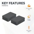 75 x 50 x 20mm thick Y30BH Ferrite Magnet - 5kg Pull
