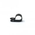 43mm dia x 6mm high Rubber Coated Cable Holding Magnet With 15.8mm Cable Clip - 8kg Pull