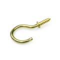 SCREWD 25mm Brass Plated Cup Hook Kit (4 Packs of 8)