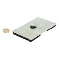 100 x 60 x 7mm thick Neodymium Magnetic Pad with Hook - 17.5kg Pull