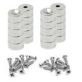 10mm dia x 5mm thick North & South Neodymium Countersunk Magnets & Screws Pack