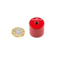 27mm dia x 25mm thick Alnico 5 Deep Pot Magnet c/w M6 threaded hole - 6kg Pull
