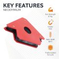 83mm wide x 118mm high x 15mm deep Multi-Angle Welding Magnet (45° x 90° x 135°) - 11.3kg / 25lbs