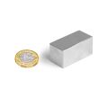 40 x 20 x 20mm thick N42 Neodymium Magnet - 29kg Pull