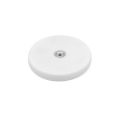 43mm dia x 6mm high Rubber Coated POS Magnet c/w M4 Boss Thread (Flush x 3mm deep) - 8kg Pull