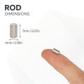 4mm dia x 7mm thick N42 Neodymium Magnets - 0.68kg Pull