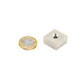 30 x 30 x 15mm thick x 6.5mm c/s N42 Neodymium Magnet - 30kg Pull