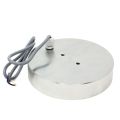 152.4mm dia x 31.75mm thick Electromagnet with 2x 6mm Mounting Hole - 454kg Pull (12V DC / 7.8W)