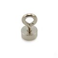 19mm dia Neodymium Clamping Magnet with M5 Hook or Eyebolt - 17.38kg Pull