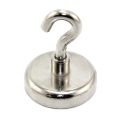 48mm dia Neodymium Clamping Magnet with M8 Hook or Eyebolt - 95kg Pull