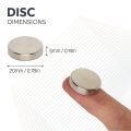 20mm dia x 5mm thick N42 Neodymium Magnet - 7.3kg Pull
