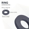 100mm O.D x 50mm I.D x 12mm thick Y30BH Ferrite Ring Magnet - 9kg Pull