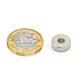 12mm O.D. x 4mm I.D. 4mm thick N42 Neodymium Magnets - 2.5kg Pull