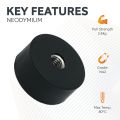 22mm dia x 10mm thick x M5 thread hole Rubber Coated Pot Magnet - 2.6kg Pull