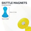 Small Fruity Skittle Magnets - Office & Fridge (13mm dia x 19mm tall)