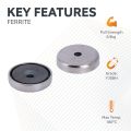 32mm dia x 7mm thick x 5mm c/sink Ferrite Y30BH Pot Magnet - 6.9kg Pull