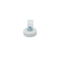 18mm dia x 6mm high Rubber Coated Cable Holding Magnet With 7.9mm Cable Clip - 1.6kg Pull