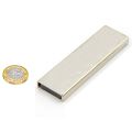 76 x 23 x 6.3mm thick Ferrite Channel Magnet - 10kg Pull