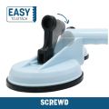 SCREWD 118mm diameter (325mm x 280mm) Quad Suction Lifter - 120kg Pull