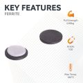 25mm dia x 3mm thick Y10 Ferrite Magnet With Self Adhesive Foam - 0.69kg Pull