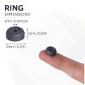 12mm O.D. x 2mm I.D. x 6mm thick Y10 Ferrite Magnets - 0.1kg Pull