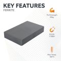152.4 x 101.4 x 25.4mm thick Y30BH Ferrite Magnet - 20kg Pull