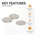 20mm dia x 0.5mm thick N42 Neodymium Magnets - 0.48kg Pull